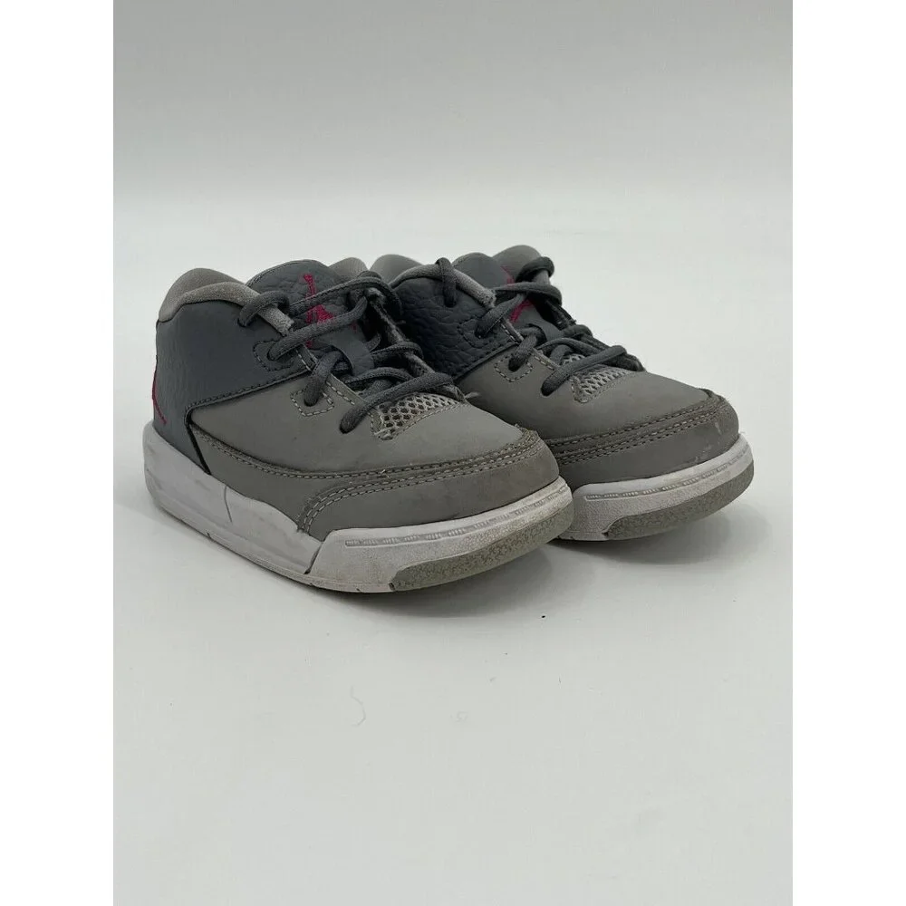 Nike Air Jordan‎ Flight Origin 3 Size 6C Style 820252-009 Gray Pink Shoes